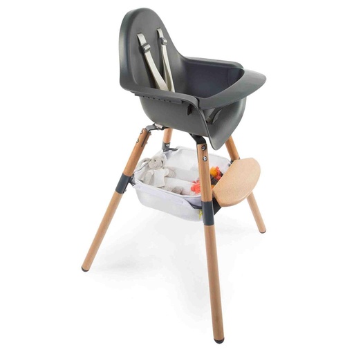 Basket dining chair Evolu 2 mesh wit 