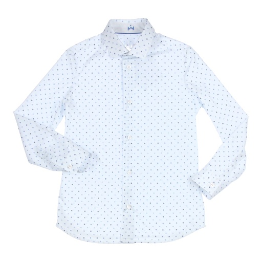 Shirt Gust White - Blue 