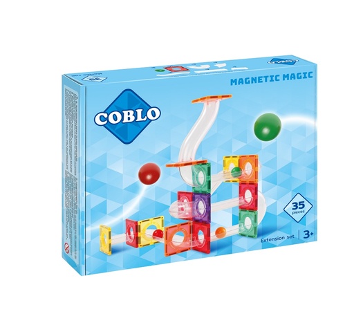 Magnetische tegels uitbreiding knikkerbaan 35 stuks  