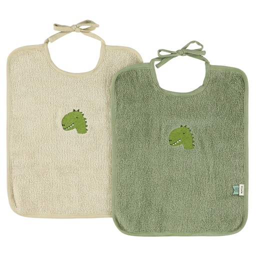 Bib XL - set of 2 mr. dino 