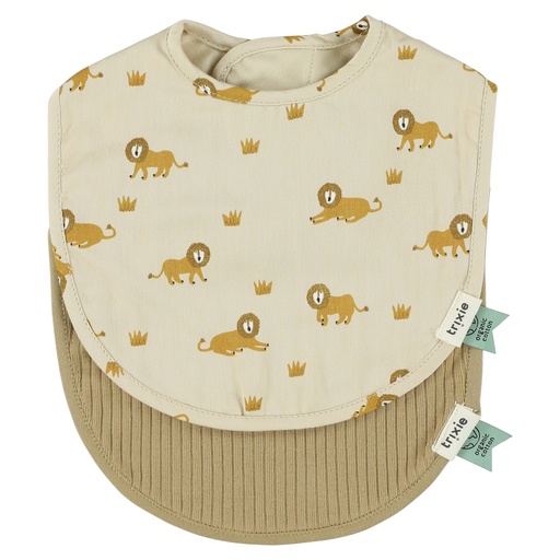 Bavoir - set de 2 lively lion 