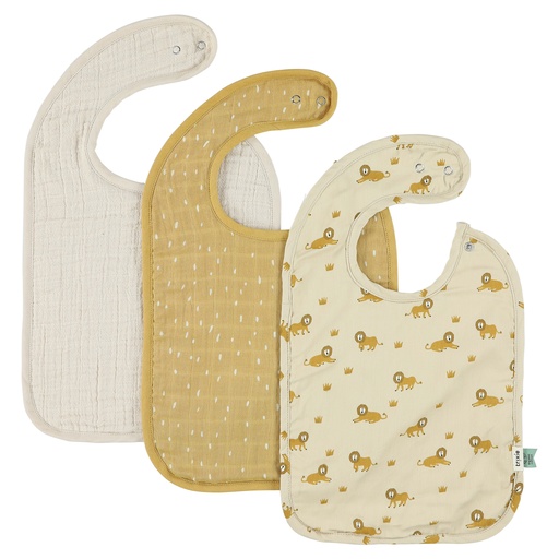 Bavoir - lot de 3 lively lion 