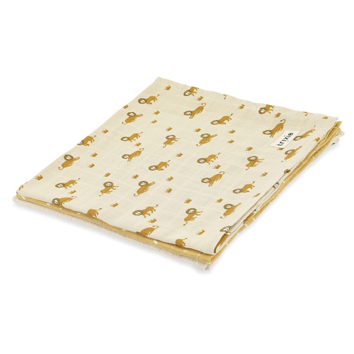 Chiffons Tetrad 55x55cm - set de 3 lively lion 