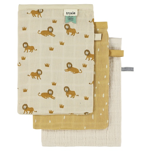 Tetra washcloth - set of 3 lively lion 