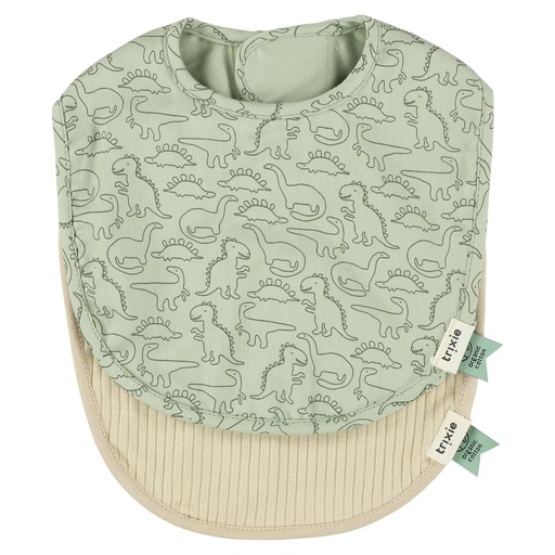 Bavoir - set de 2 daring dino 