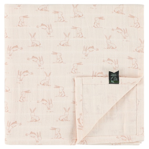 Tetradoek 110x110cm rosy rabbit 