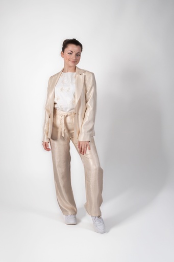Top Fleur ecru 