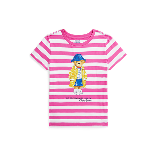 T-shirt belmont pink - white stripe 