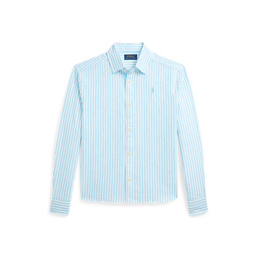Chemise turquoise nova - white stripe 