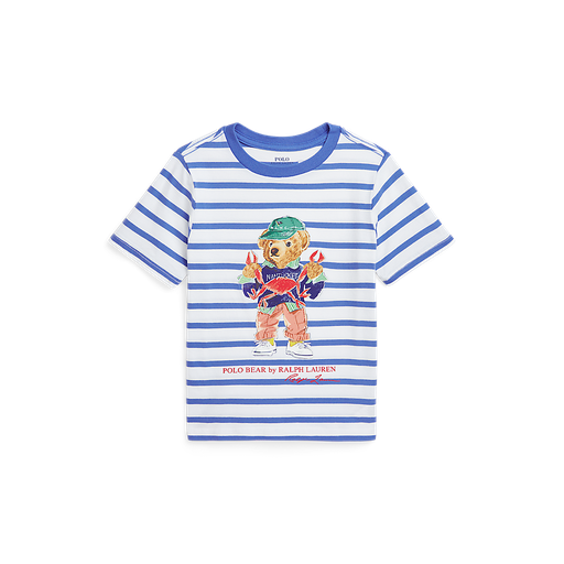 T-shirt scottsdale blue - white bear 