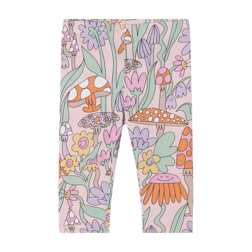 Legging paddenstoel rosa - multi color