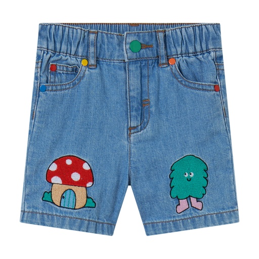 Short jeans pants light blue 