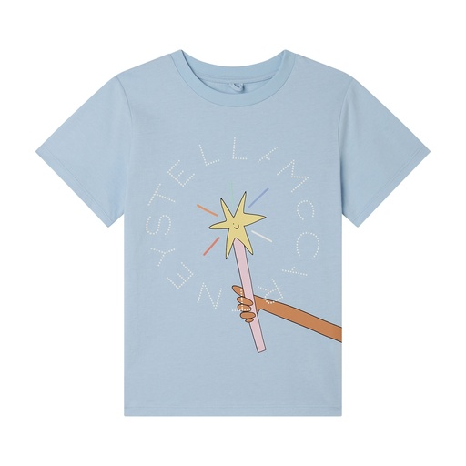 T-shirt magic wand light blue 