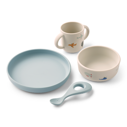 Ensemble de salle à manger Vivi (silicone) aviator-ecru 