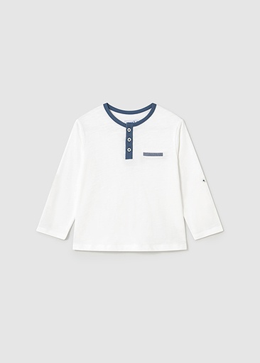T-shirt white-blue 