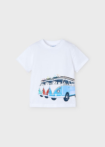 T-shirt camper van white 