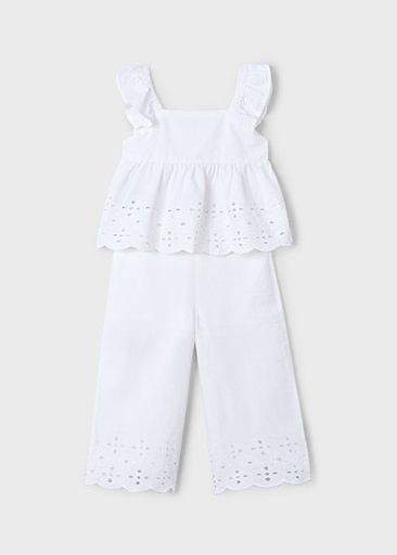Ensemble avec dentelle white 