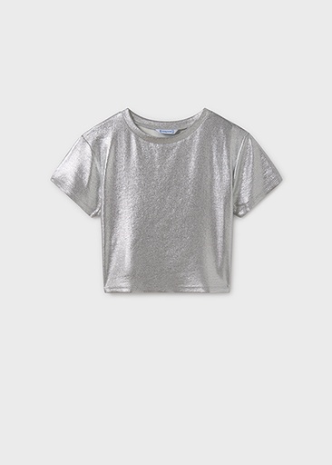 Zilver glitter top silver