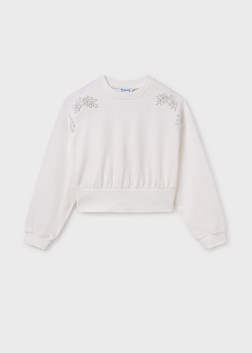 Pull avec paillettes natural 