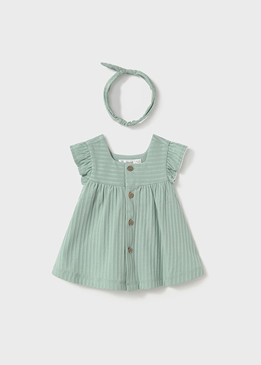 Robe avec bandeau jade 