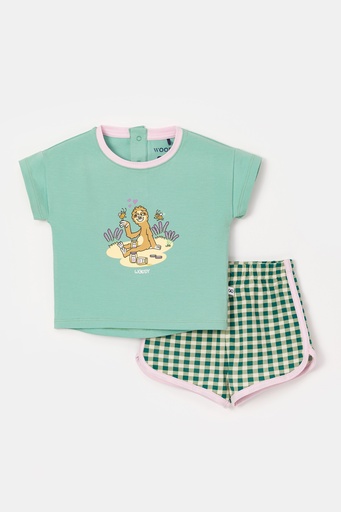Pyjamas muntgroen 