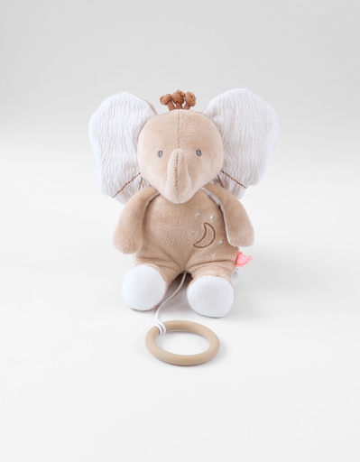 Mini muzikale knuffel olifant  20 cm bali