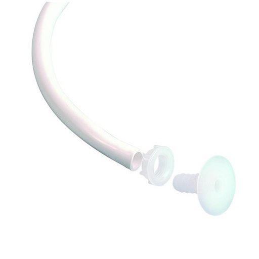 Hose with drain plug & hook  
