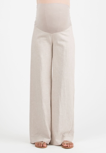 Pantalon de maternité Winona L - lin ecru 