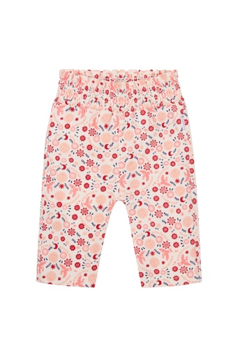 Broek Madras relaxed fit floral pattern 