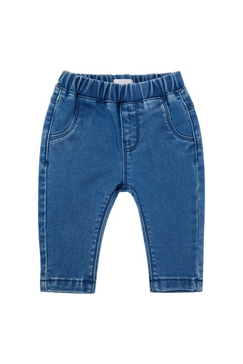 Broek Owego relaxed fit mid blue denim 