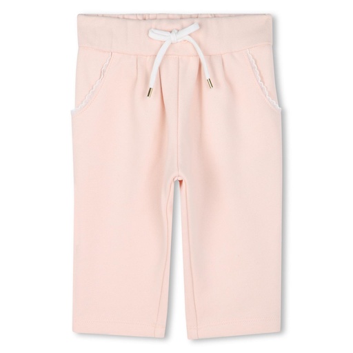Joggingbroek bloemblaadje roze 