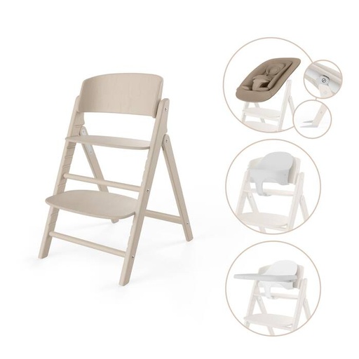 Eetstoel click & fold 4-in-1 all natural 