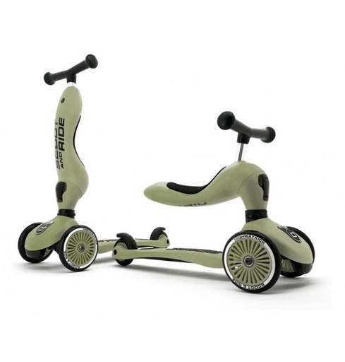 Loopfiets/step highwaykick 1 olive 