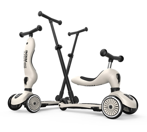 Loopfiets/step highwaykick 1 - push & go ash 
