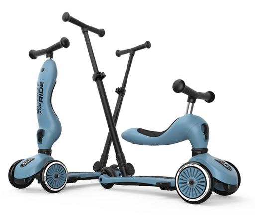 Vélo d'équilibre/scooter highwaykick 1 - push & go steel