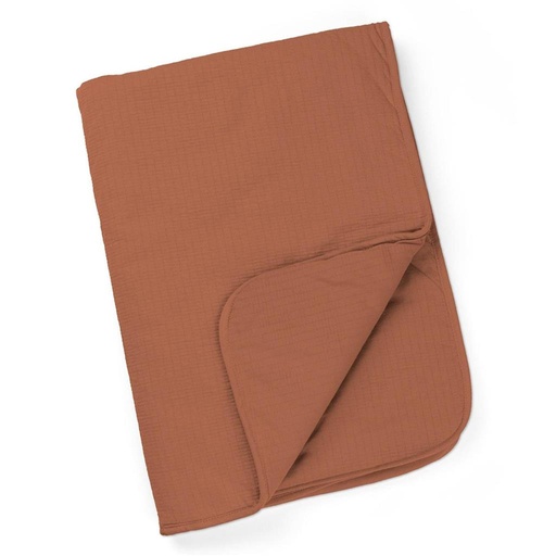 Blanket cotton tetra jersey terracotta 75X100