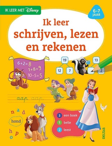 Disney Ik leer met - Ik leer schrijven, lezen en rekenen (6-7 j.)  