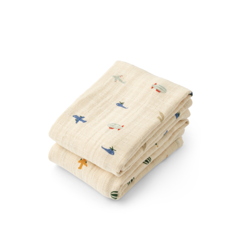 Tetradoek Lewis - 2 stuks aviator - ecru 