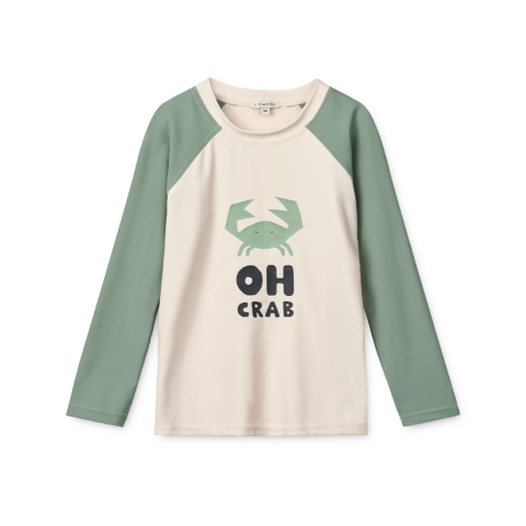 T-Shirt de bain à manches longues Noah sandy - peppermint 