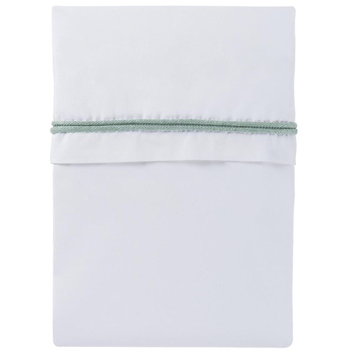 Drap de lit câble étoile menthe