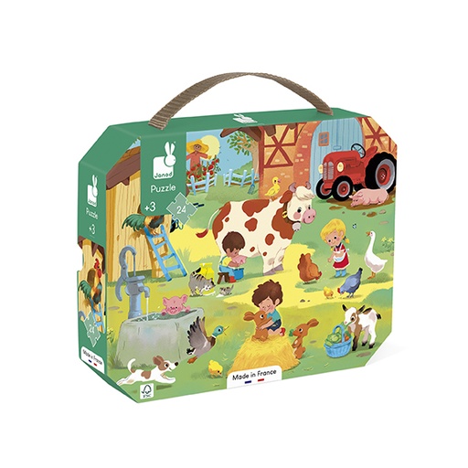 Puzzel een dag op de boerderij - 24 stuks  