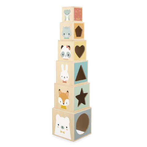 Piramide uit 6 blokken - Puur  