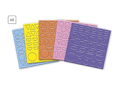 Geometrische stickers - 3 jaar  