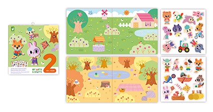 Dikke herkleefbare stickers - 2 jaar  