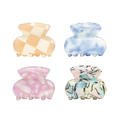 Haarclip hoogzomer (4 stuks) multicolor