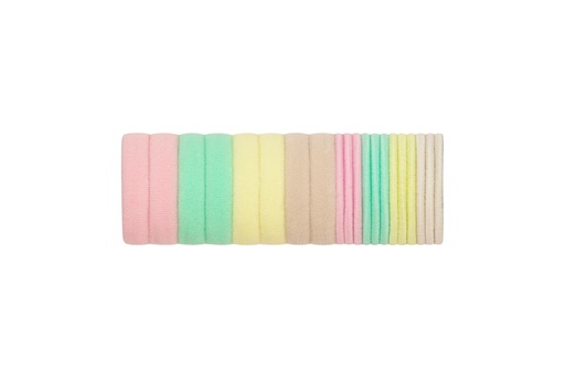 Haarelastiek pastel (20 stuks) multicolor 
