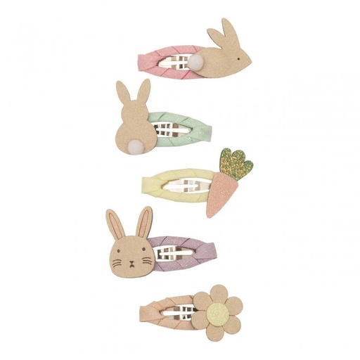 Haarspeld paaspastels mini (5 stuks) multicolor