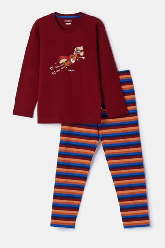 Pyjama donkerrood 