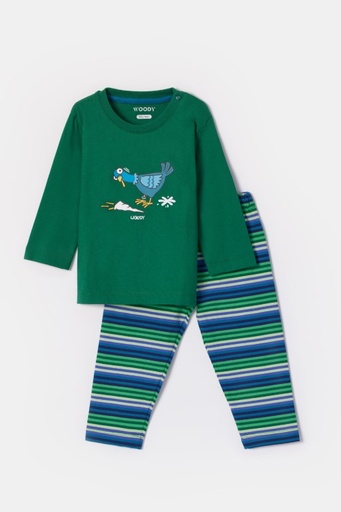 Pyjama donkergroen 