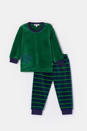 Pyjama donkergroen 